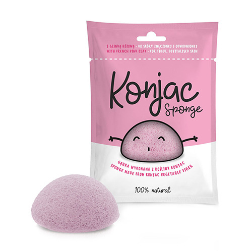 Konjac szivacs - rózsaszín